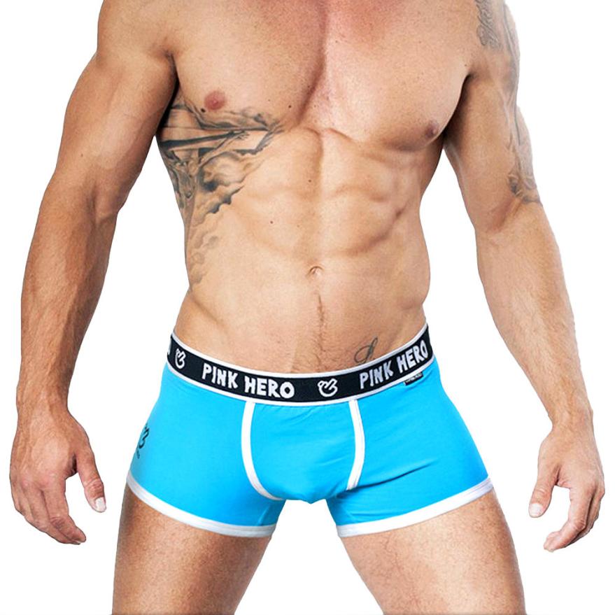 핑크 영웅 브랜드 섹시한 남자 속옷 복서 남자 면화 팬 - Men'S Fashion Underwear Brands 리뷰 및 가격