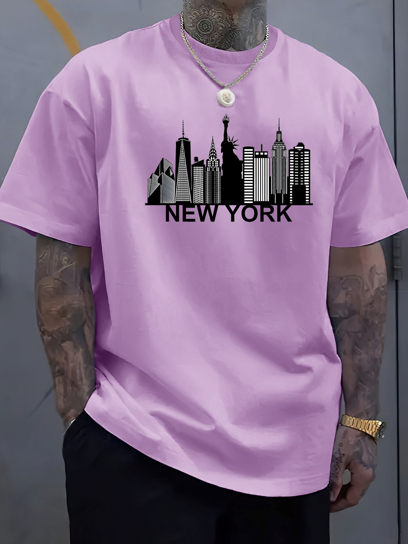 면 소재 남성용 뉴욕 시티 패턴 프린트 패셔너블 캐주얼 - York Men'S Fashion 리뷰 및 가격