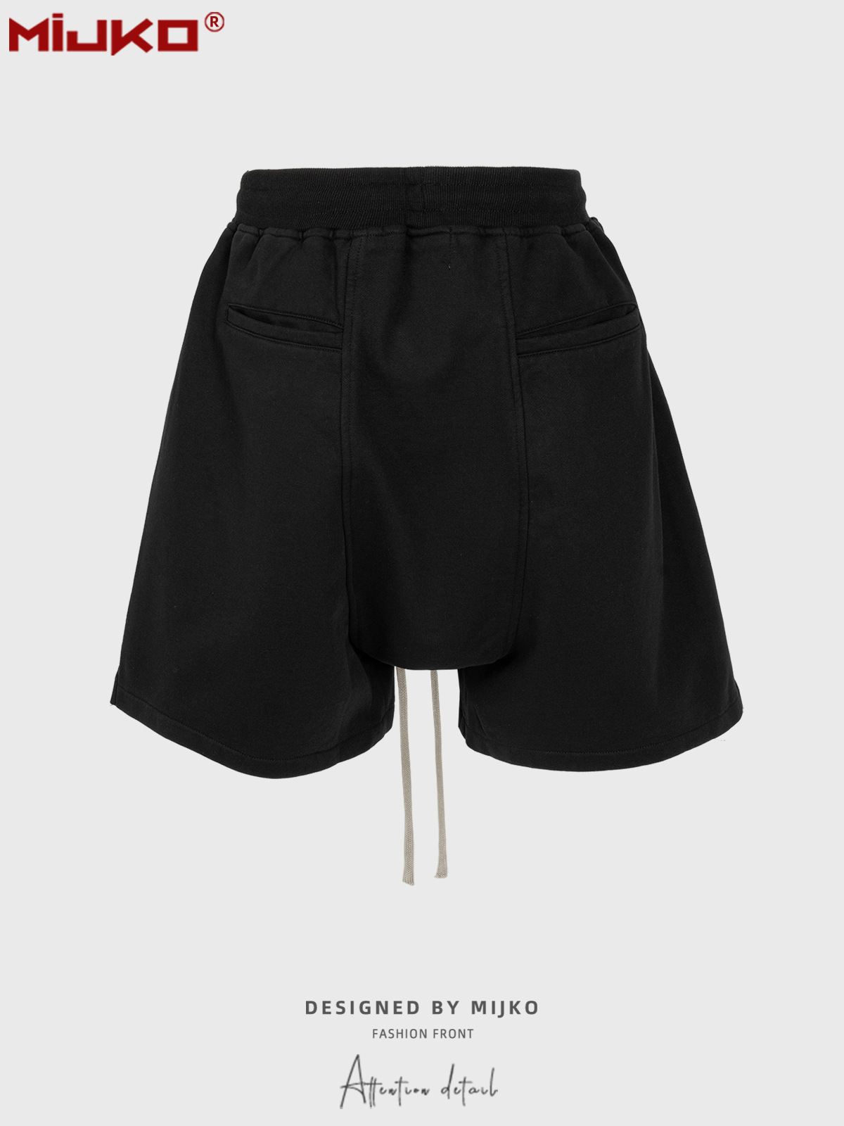 MIJKO 블랙 다크 그레이 반바지 남성 힙합 반바지  - Mens Fashion Dark Grey Pants 리뷰 및 가격