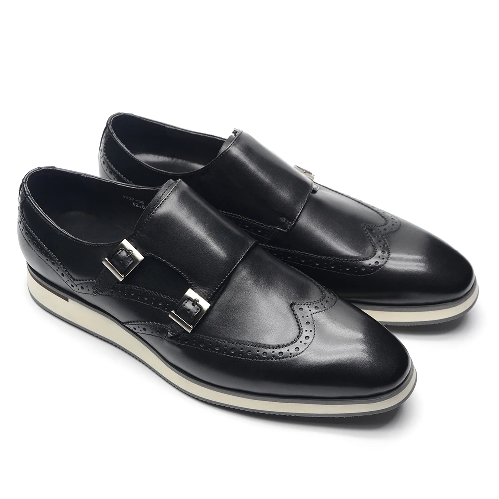 유럽 명품 남성 스니커즈 천연 가죽 몽크 스트랩 더블  - Oxford Shoes Brogue 리뷰 및 가격