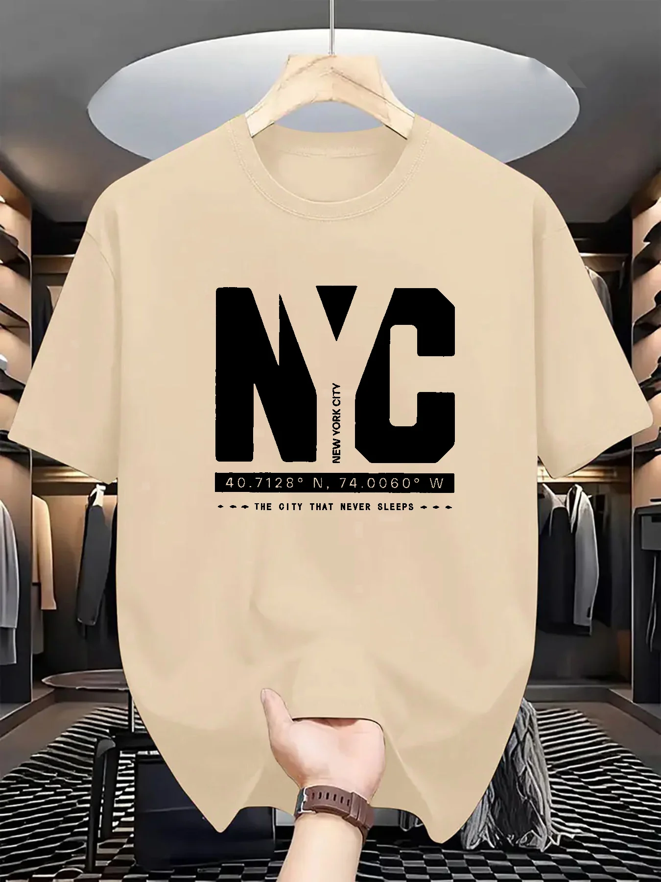 남성 여름 패션 트렌드 캐주얼 루즈핏 뉴욕 패턴 프린트 - York Men'S Fashion 리뷰 및 가격