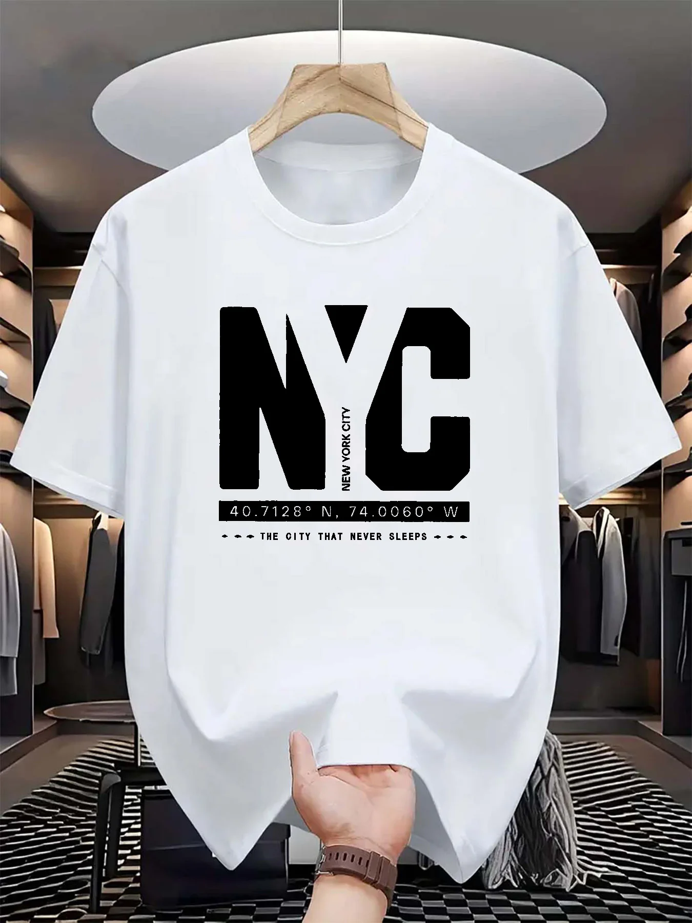 남성 여름 패션 트렌드 캐주얼 루즈핏 뉴욕 패턴 프린트 - York Men'S Fashion 리뷰 및 가격