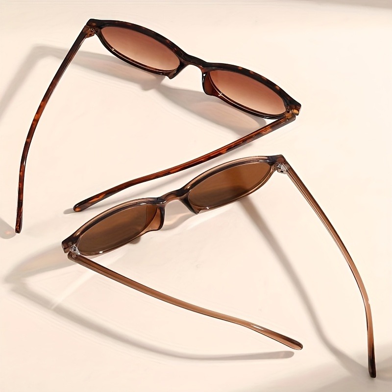 4쌍의 안경 세트, 남녀 공용 타원형 안경, 세련된 파 - Men Fashion Photography 리뷰 및 가격