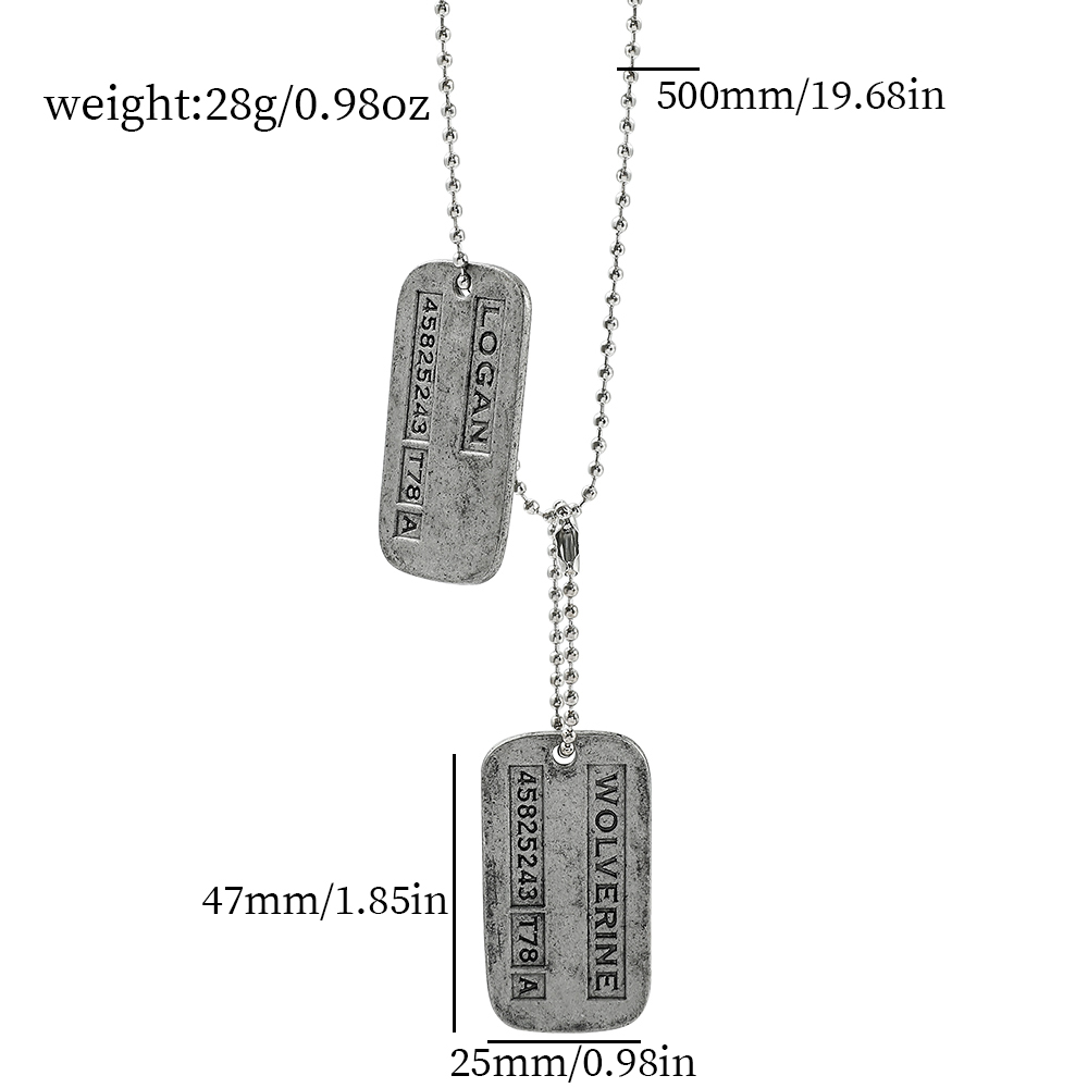 엑스맨 울버린 밀리터리 카드 목걸이 - 영화 팬들을 위 - Men'S Fashion Jewelry 리뷰 및 가격
