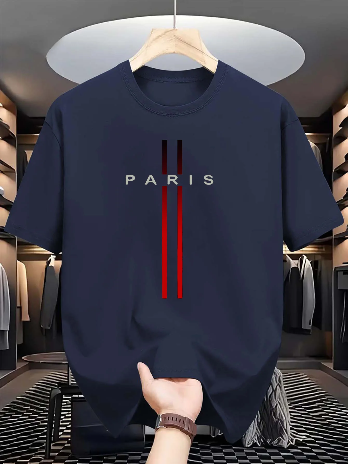 남성용 100% 순면 여름 캐주얼 루즈핏 패션 파리 레 - Paris Men'S Fashion 리뷰 및 가격