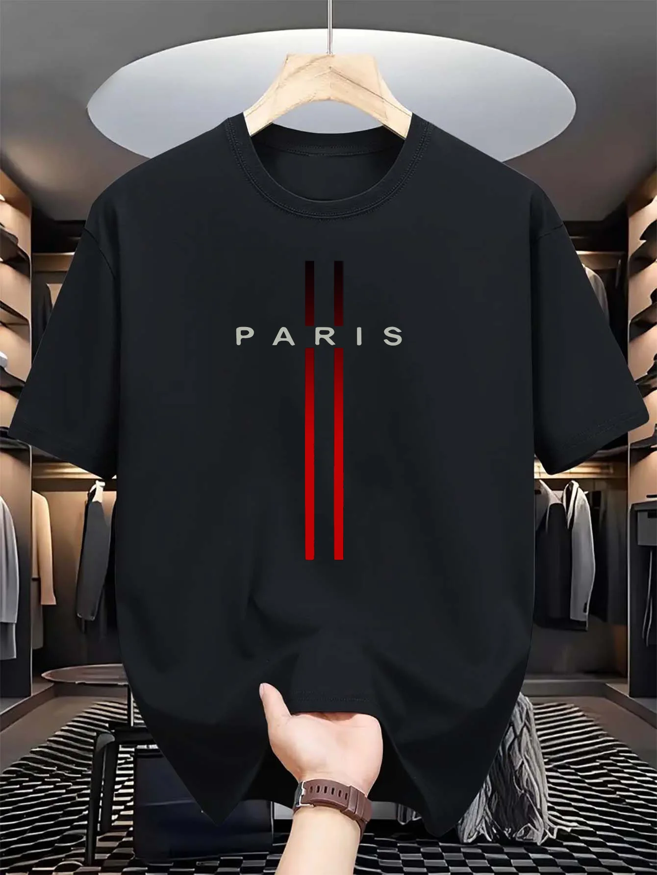 남성용 100% 순면 여름 캐주얼 루즈핏 패션 파리 레 - Paris Men'S Fashion 리뷰 및 가격