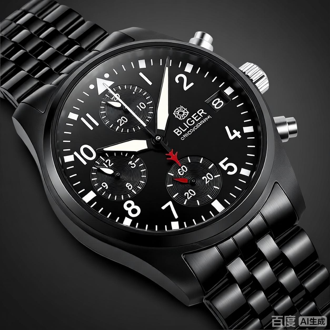 BLIGER 풀 블랙 브러시드 38mm VK67 쿼츠  - Men'S Fashion Jewelry 리뷰 및 가격