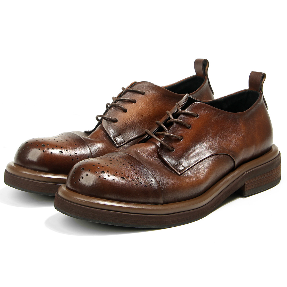 최고 품질 정품 가죽 남성 Brogues 옥스포드 복고 - Oxford Shoes Brogue 리뷰 및 가격