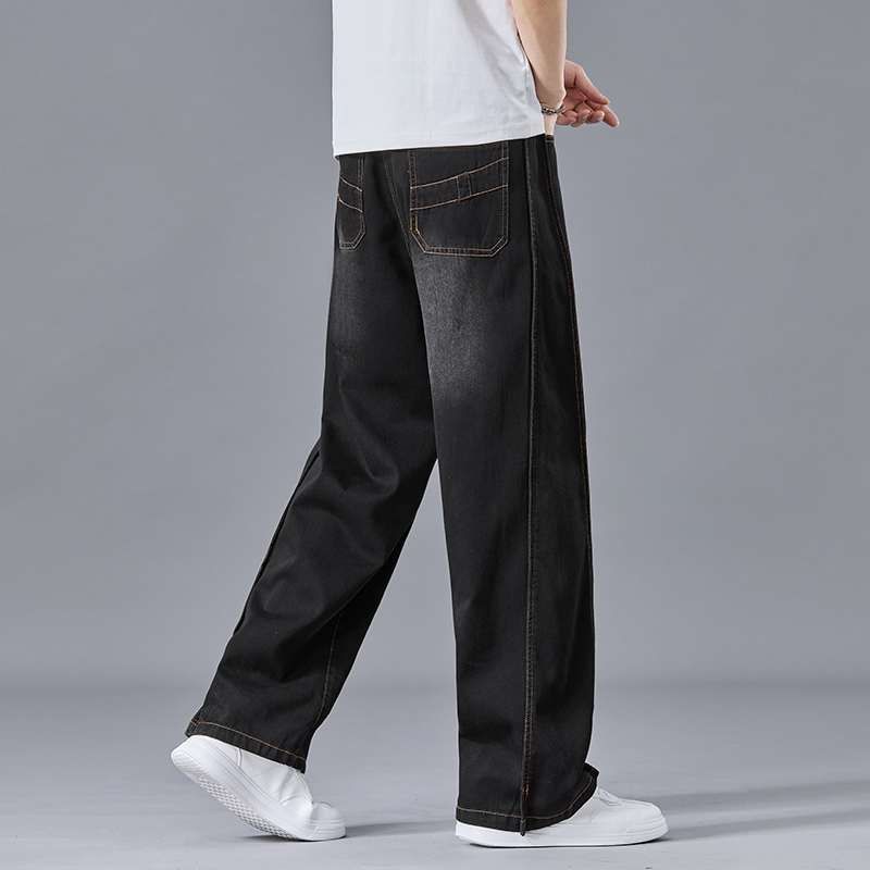 남성용 경량 빈티지 워싱 배기 진 루즈핏 와이드 레그  - Men'S Fashion With Baggy Jeans 리뷰 및 가격