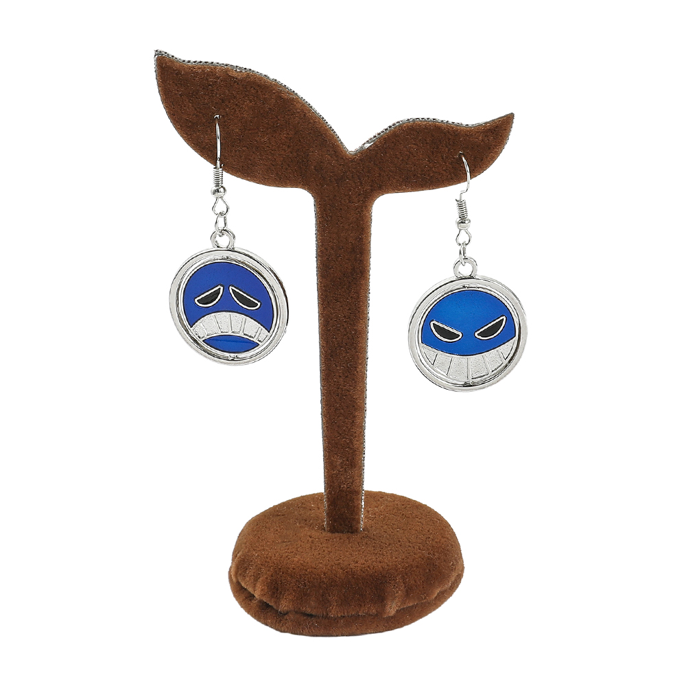 창의적인 회전식 웃는 얼굴 만화 애니메이션 피규어 귀걸 - Men'S Fashion Jewelry 리뷰 및 가격