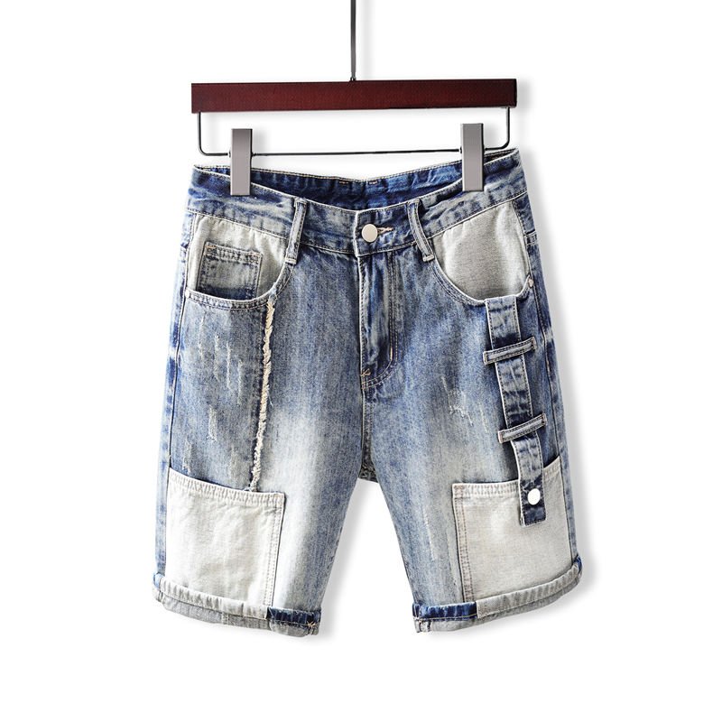 남성용 짧은 청바지 바지 포켓 세탁 블루 남성 데님 반 - Men'S Fashion Linen Pants 리뷰 및 가격