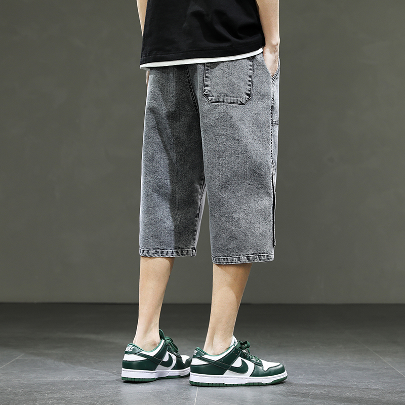 한국 스타일 남성 롱 반바지 3/4 길이 데님 버뮤다  - Men'S Fashion With Baggy Jeans 리뷰 및 가격