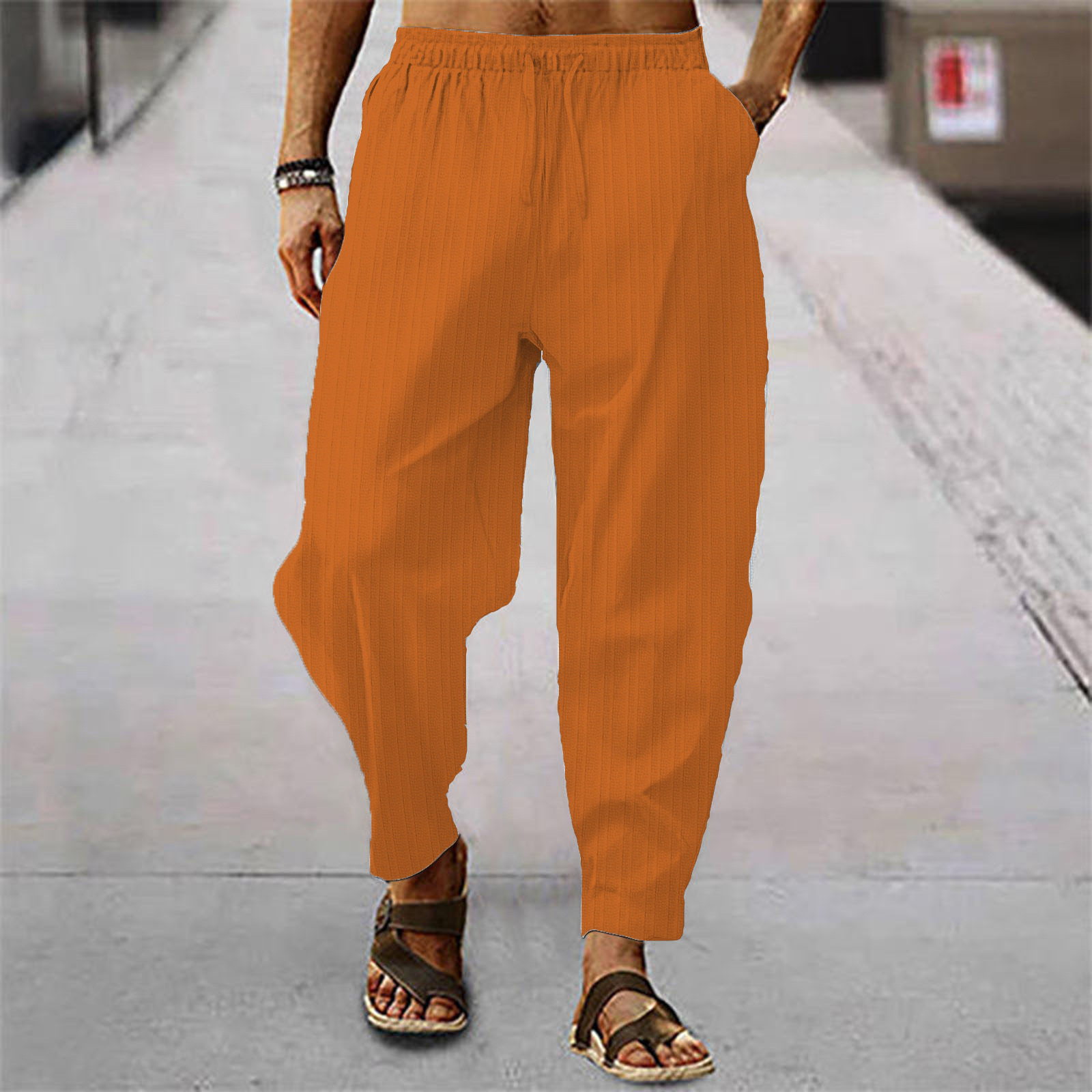 2026 새로운 패션 남성 리넨 와이드 바지 오버사이즈 - Men'S Fashion Linen Pants 리뷰 및 가격