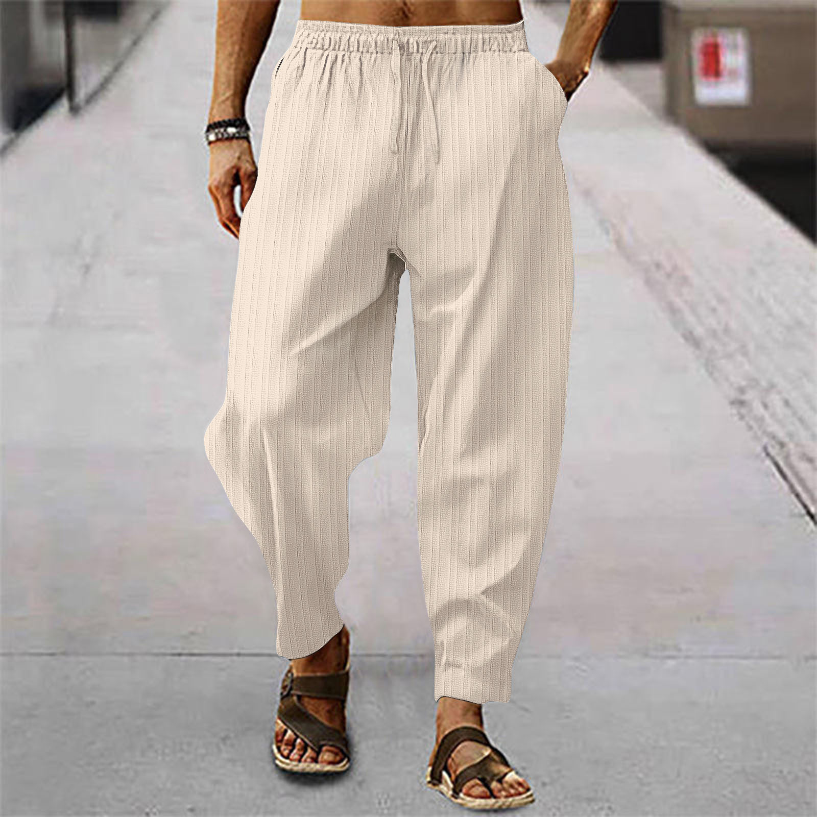 2026 새로운 패션 남성 리넨 와이드 바지 오버사이즈 - Men'S Fashion Linen Pants 리뷰 및 가격