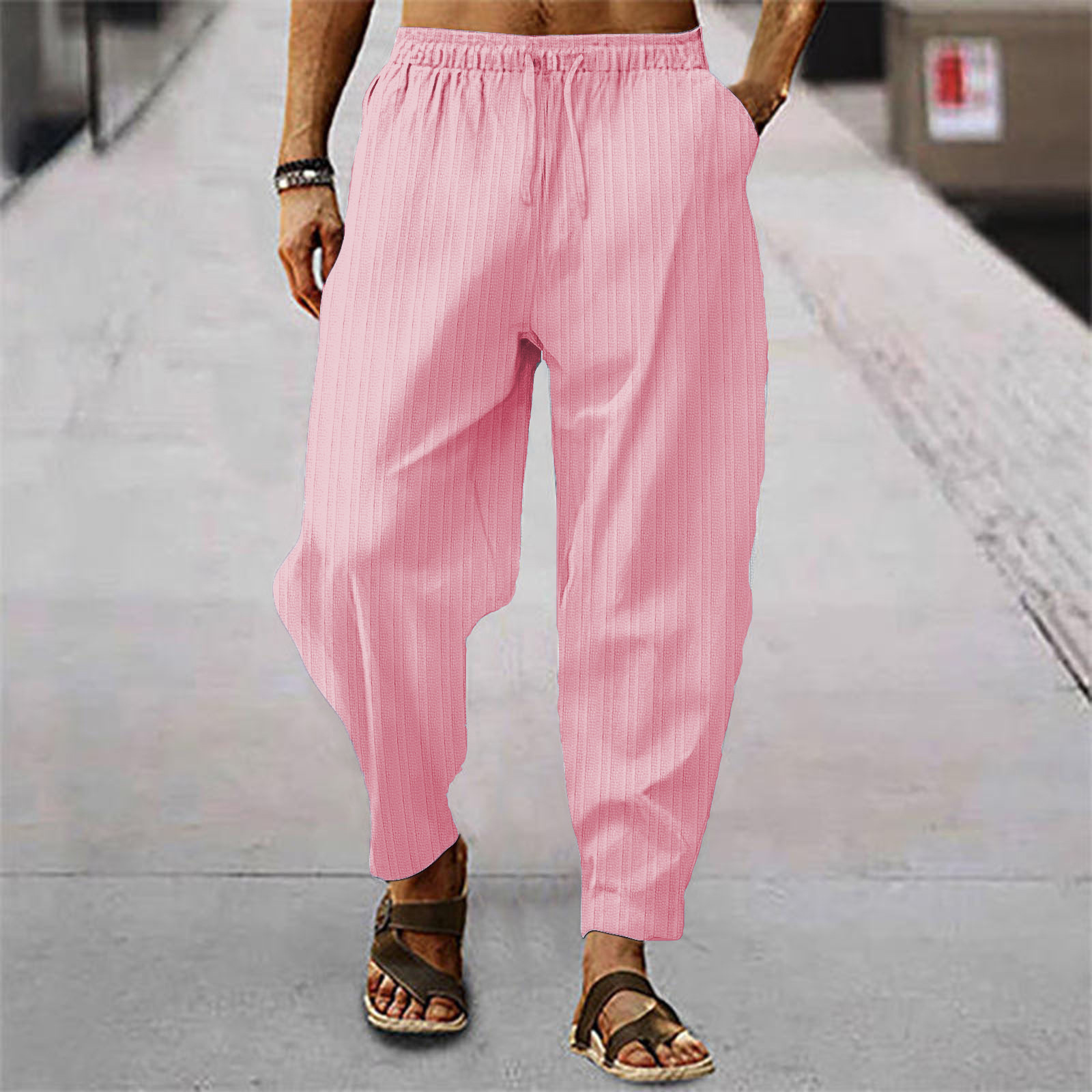 2026 새로운 패션 남성 리넨 와이드 바지 오버사이즈 - Men'S Fashion Linen Pants 리뷰 및 가격