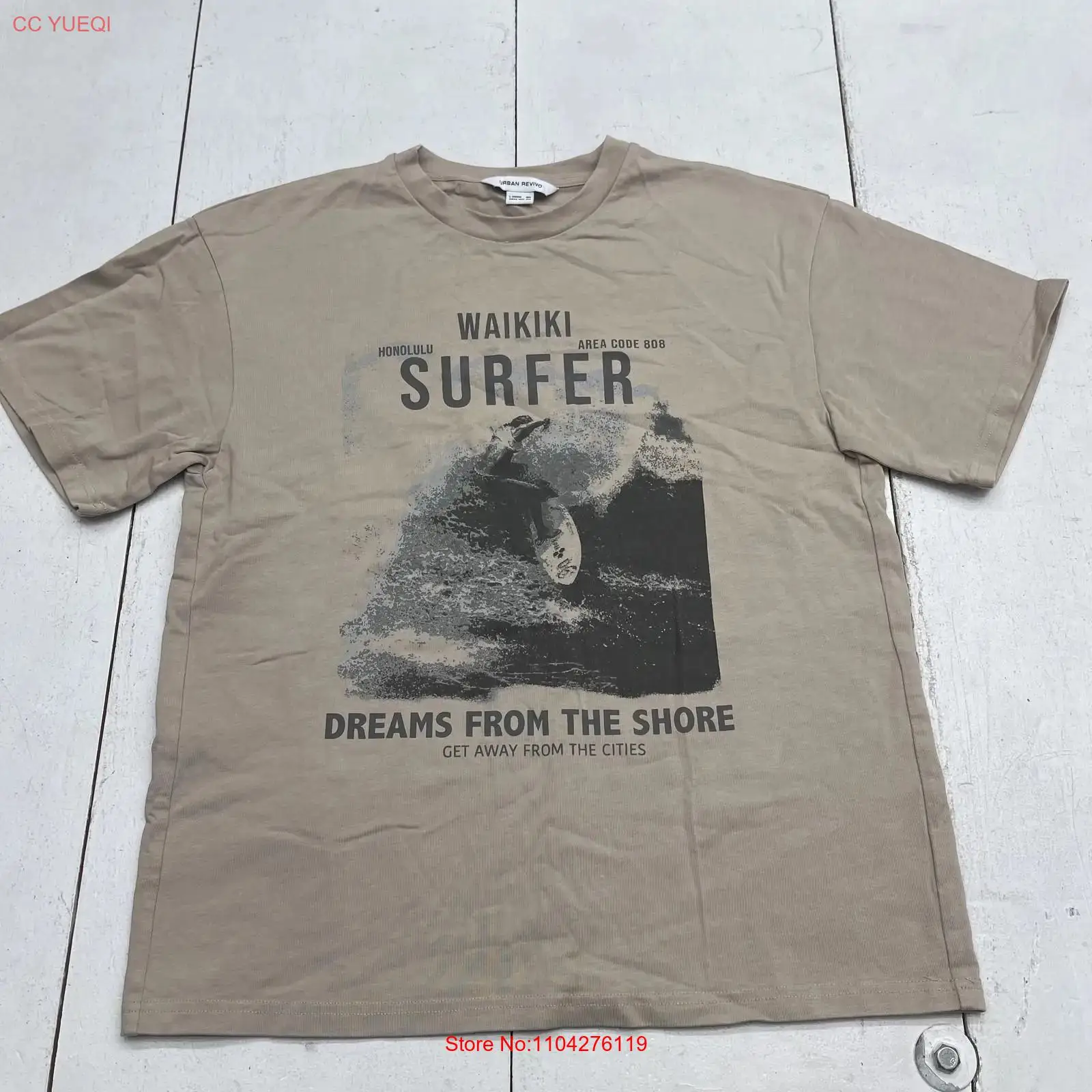 URBAN REVIVO Waikiki Surfer T  - Mens Fashion Urban 리뷰 및 가격