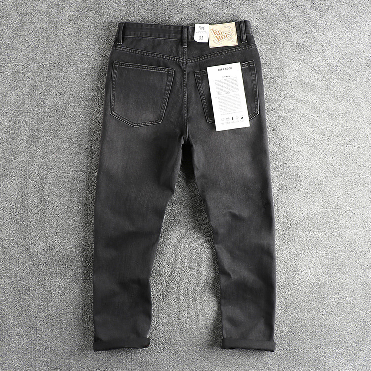 유럽풍 미국 신상 남성 블랙 그레이 단색 심플 베이직  - Men'S Fashion Grey Jeans 리뷰 및 가격