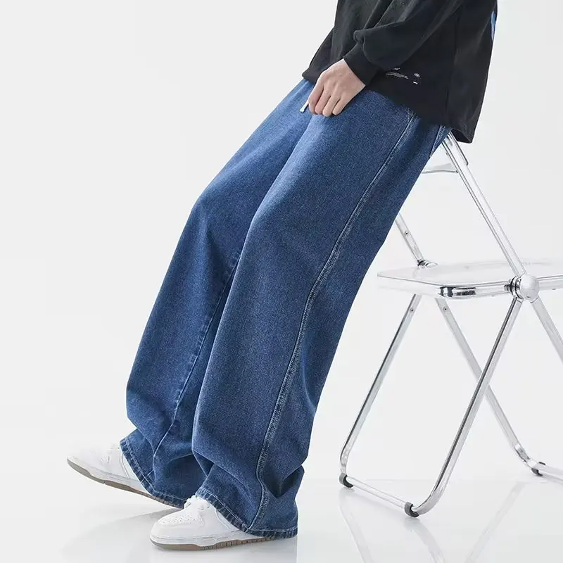 한국 스타일 스트리트웨어 새로운 패션 헐렁한 캐주얼 남 - Men'S Fashion Grey Jeans 리뷰 및 가격