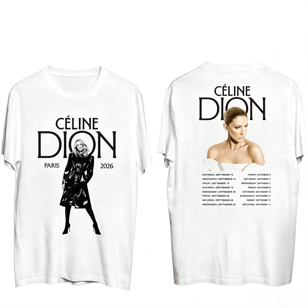 Celine Dion Paris 2026 투어 티셔츠  - Paris Men'S Fashion 리뷰 및 가격