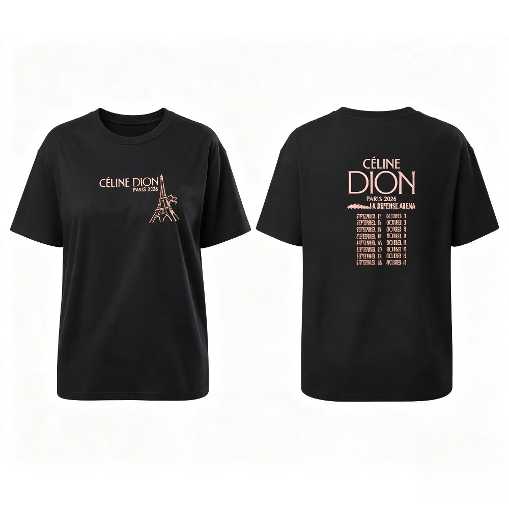 Celine Dion Paris 2026 투어 티셔츠  - Paris Men'S Fashion 리뷰 및 가격