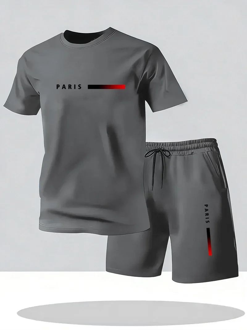2026 신상 트렌디 심플 파리 레터 프린트 남성 반팔 - Paris Men'S Fashion 리뷰 및 가격
