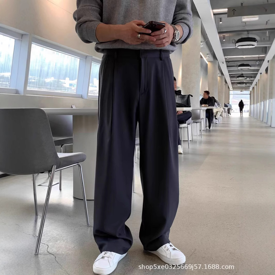 프랑스 스타일 패션 남성용 블랙 다크 그레이 캐주얼 루 - Mens Fashion Dark Grey Pants 리뷰 및 가격