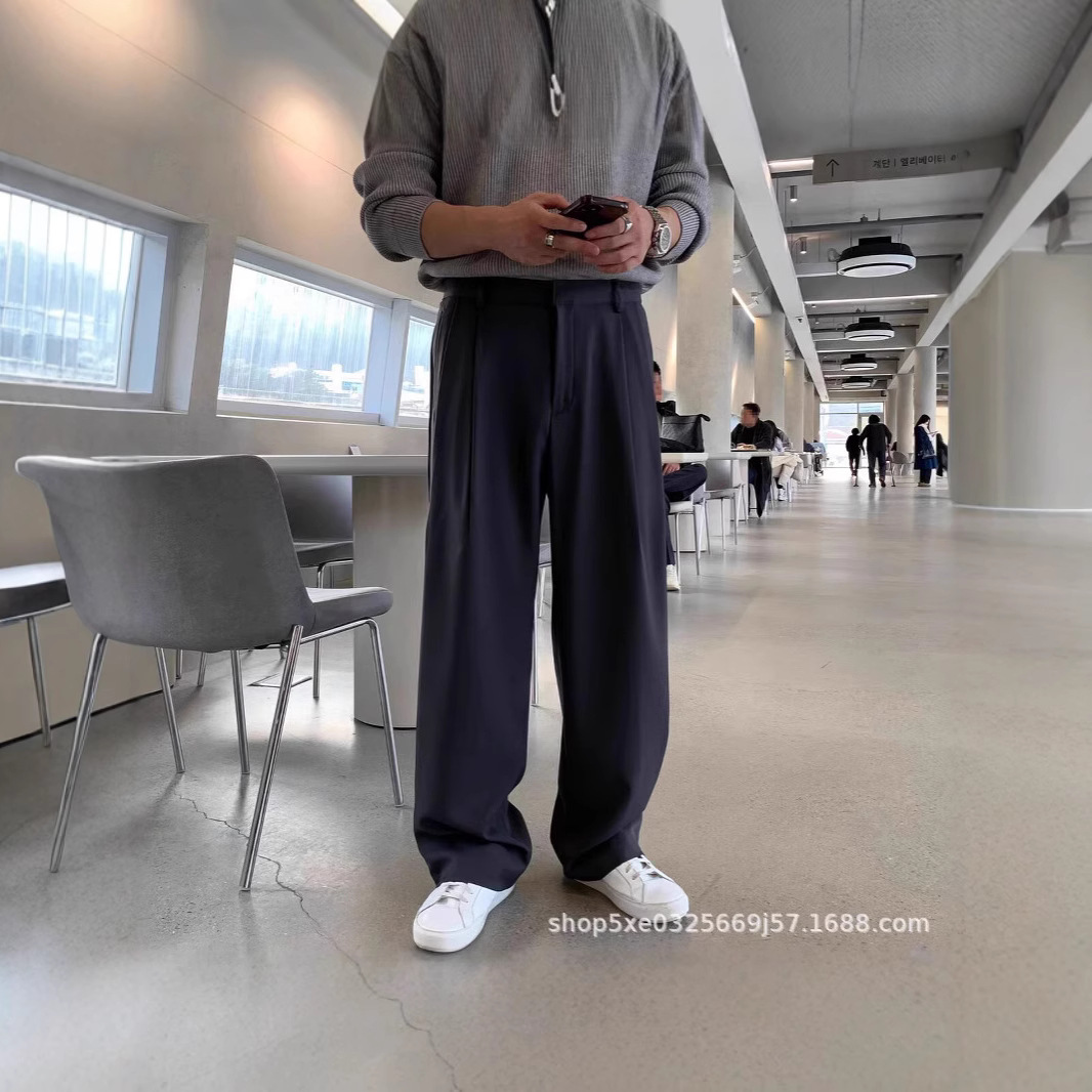 프랑스 스타일 패션 남성용 블랙 다크 그레이 캐주얼 루 - Mens Fashion Dark Grey Pants 리뷰 및 가격