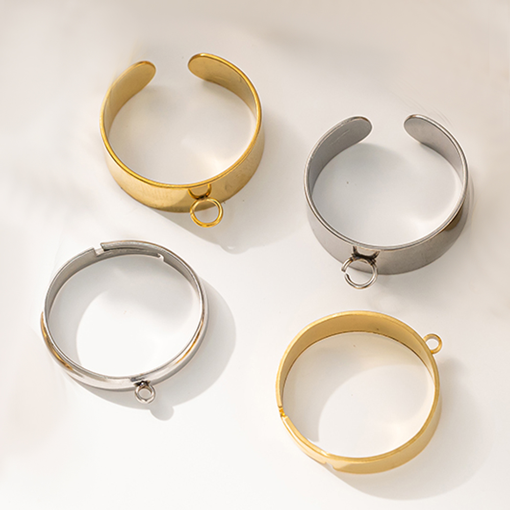 5 개/몫 스테인레스 스틸 골드 컬러 오픈 조절 반지  - Men'S Fashion Rings 리뷰 및 가격