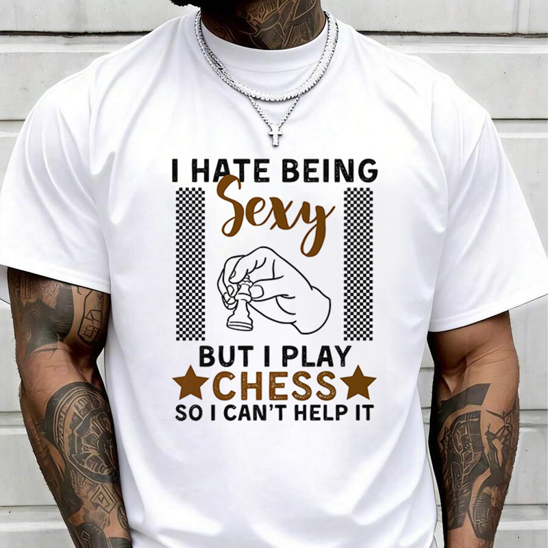 재미있는 체스 인용문 체스 남성 패션 티셔츠 여름용 캐 - Men'S Fashion Quotes 리뷰 및 가격