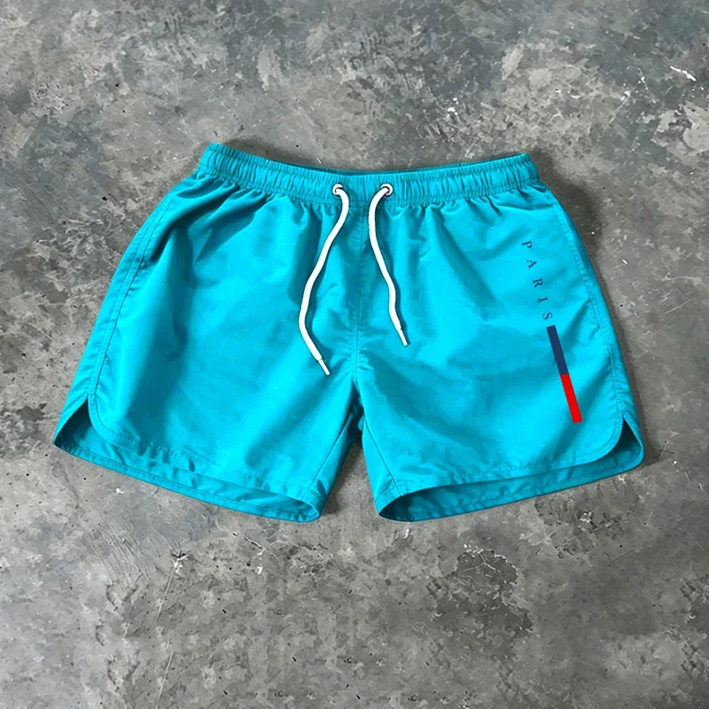새로운 도착 남성 보드 반바지 파리 프린트 여름 해변  - Paris Men'S Fashion 리뷰 및 가격