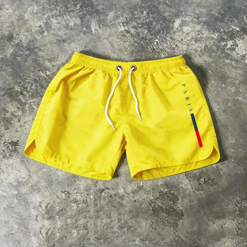 새로운 도착 남성 보드 반바지 파리 프린트 여름 해변  - Paris Men'S Fashion 리뷰 및 가격