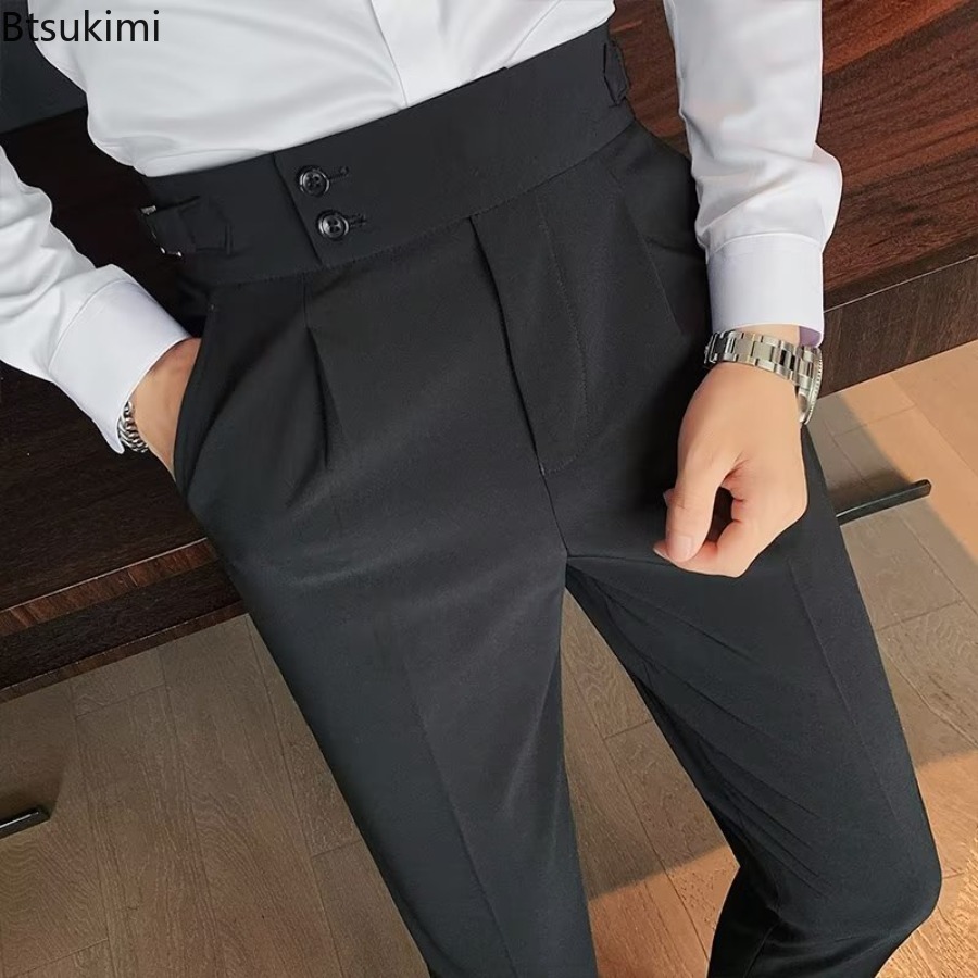 2026년 신상 남성용 솔리드 컬러 정장 바지 클래식  - Men'S Fashion Linen Pants 리뷰 및 가격