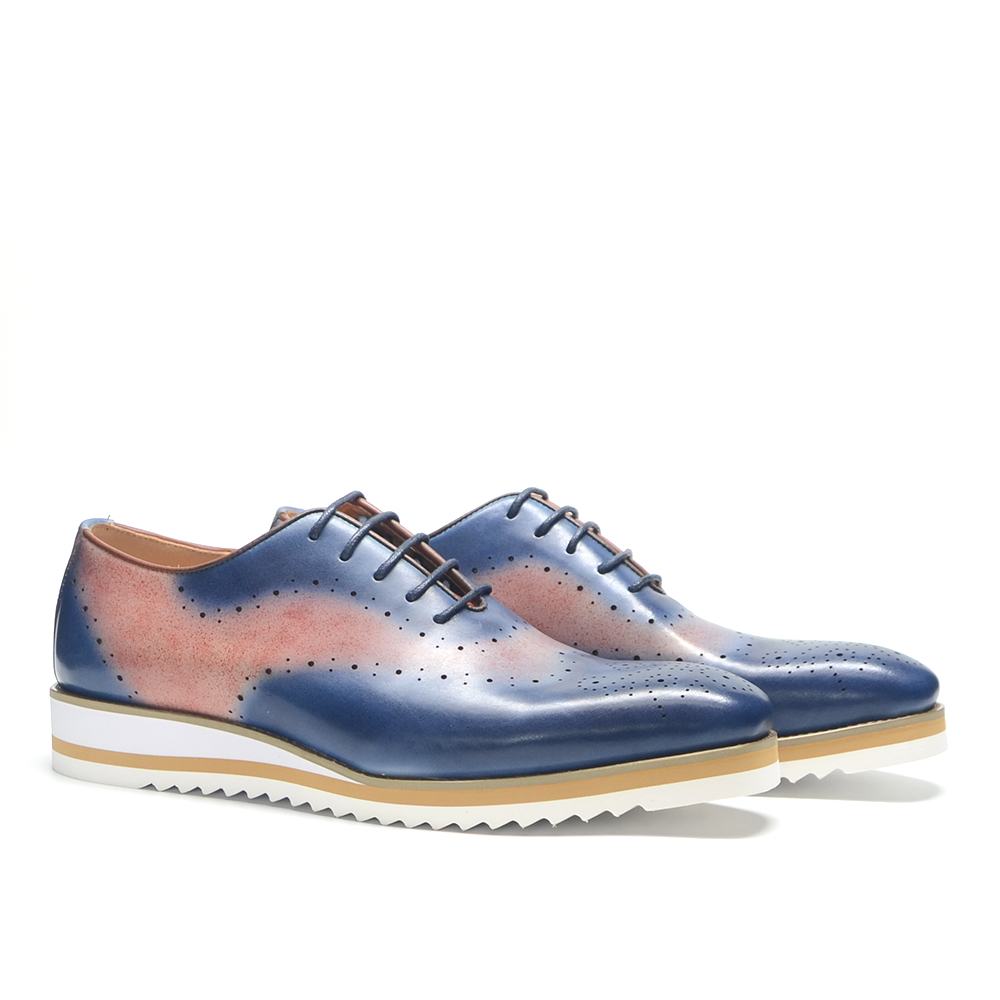 남성용 고급 플레인 토우 투톤 컬러 블록 옥스퍼드 슈즈 - Oxford Shoes Brogue 리뷰 및 가격