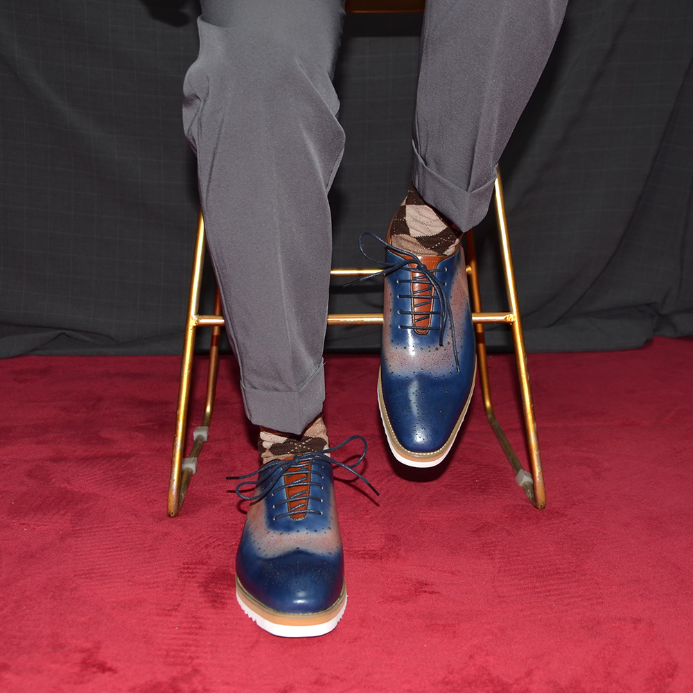남성용 고급 플레인 토우 투톤 컬러 블록 옥스퍼드 슈즈 - Oxford Shoes Brogue 리뷰 및 가격